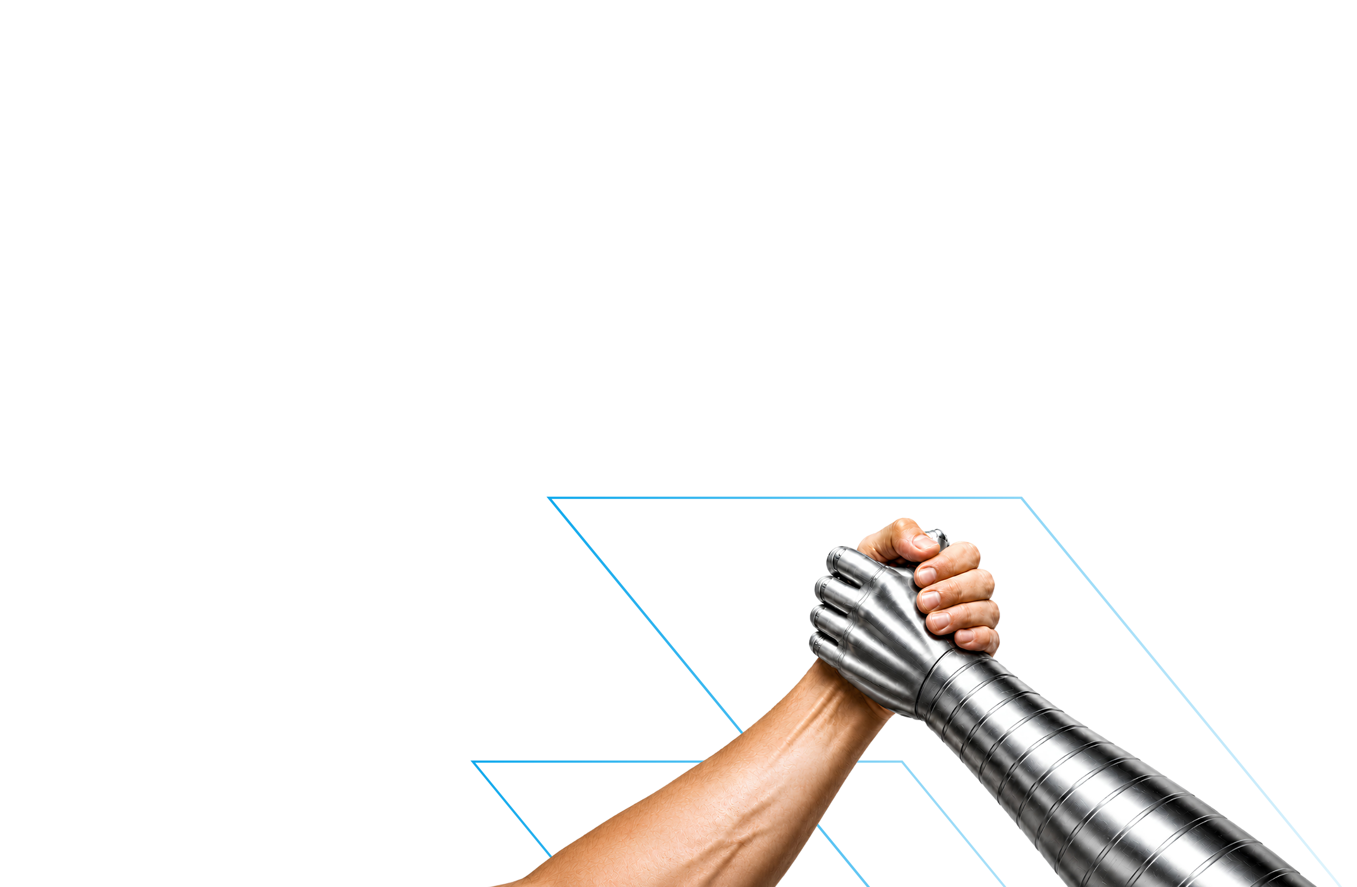 Steel and concrete hands in a firm handshake — the Tiger Struk partnership