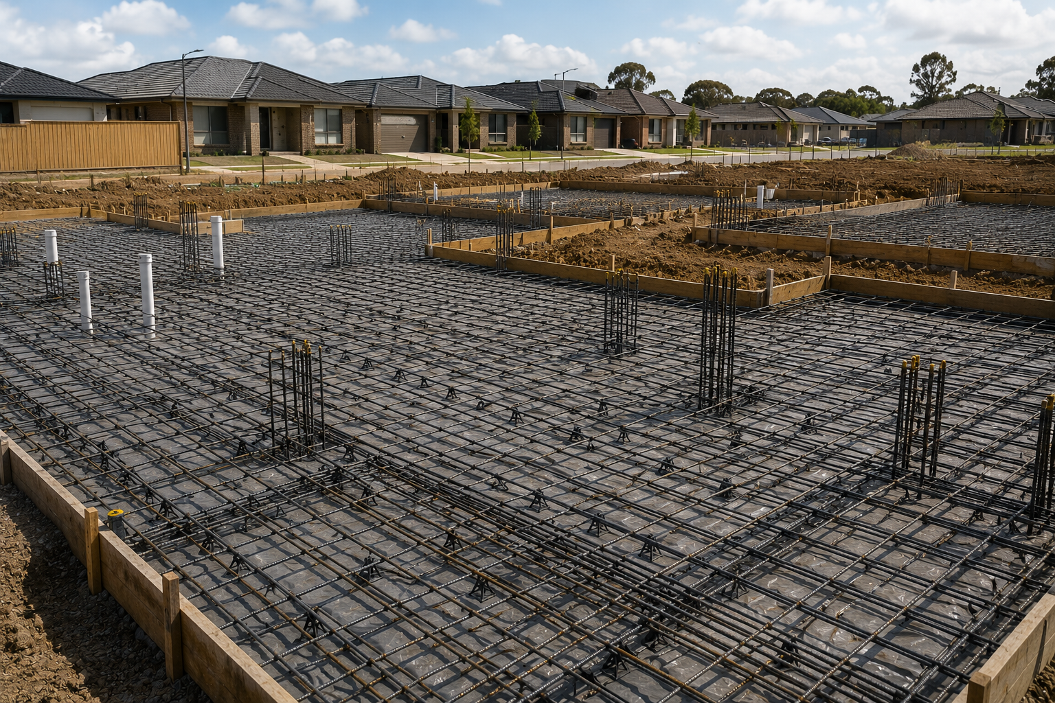 Multi-Lot Residential — Raft Slabs