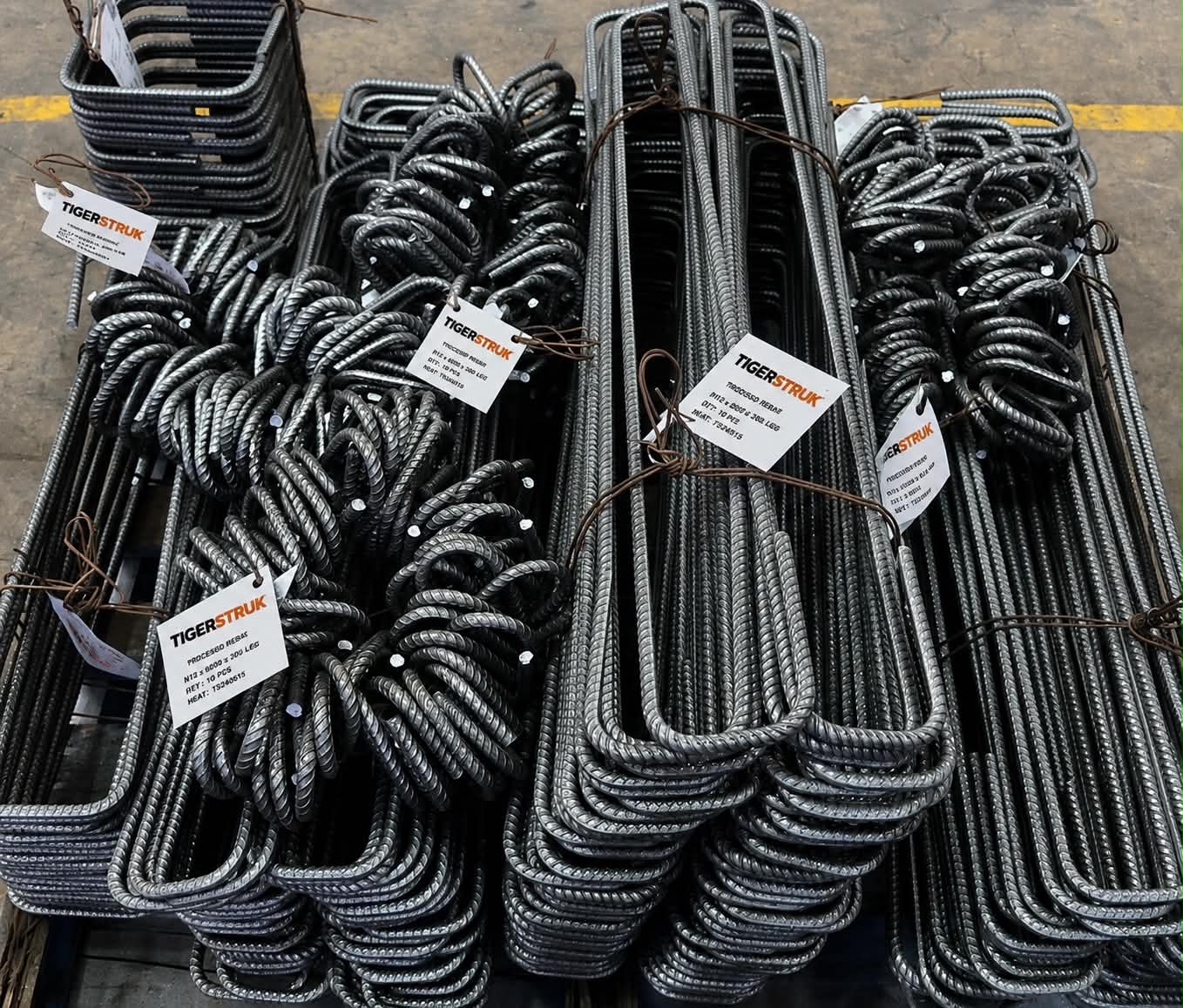 Cut and bent bar shape codes